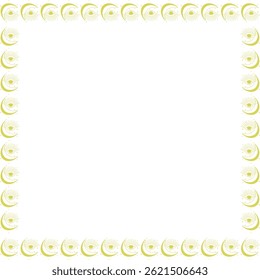 Eye with moon frame. Ramadan template. Vector celestial witchcraft eye on white background