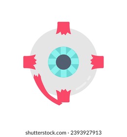 Eye Muscles icon in vector. Logotype