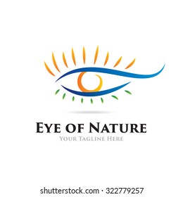 Eye of Nature Icon and Logo
