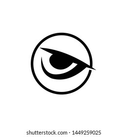 eye with negative logo template