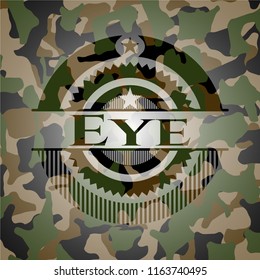 Eye on camo pattern