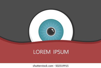 An eye on Halloween theme.