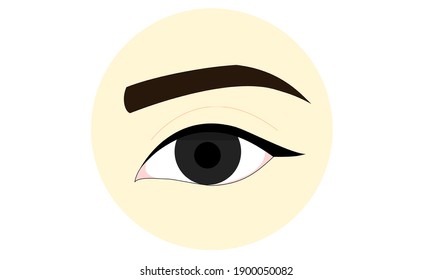 Ojo en ojos de fondo blanco ojos de arte mujer logotipo de ojos