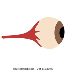 Eye on a white background, vector illustration.