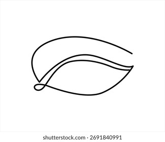 Eye One Line Drawing Minimalist Drawing Vector Continuous Line Human Eye Logo Vision Symbol Sketch Eye One Line Drawing Wall Art