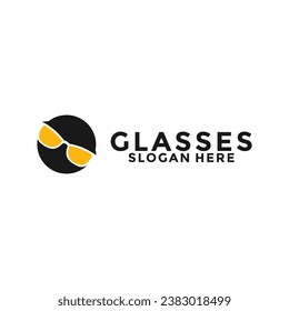Eye Optic Glasses Logo Icon Vector Template