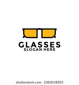 Eye Optic Glasses Logo Icon Vector Template