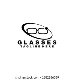 Eye Optic Glasses Logo Template Vector