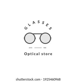 Eye optic Store Glasses Logo Template Vector