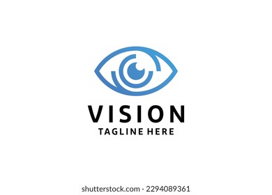 Eye optical logo icon design