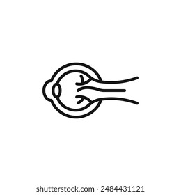 eye organ icon logo sign vector outline