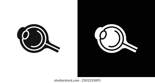 eye organ icon Symbol mark in filled style