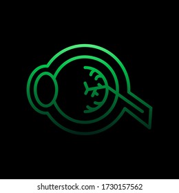Eye, organ nolan icon. Simple thin line, outline vector of Human organ icons for ui and ux, website or mobile application