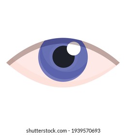 Eye organ sense icon. Cartoon of eye organ sense vector icon for web design isolated on white background