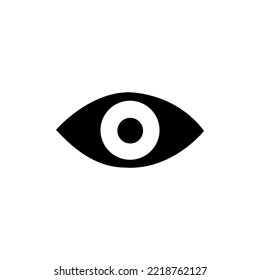 Augenumriss-Symbole. Nahe und offene Augen formen. 