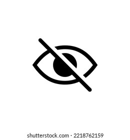 Eye outline set icons. Close and open eyes shapes. 