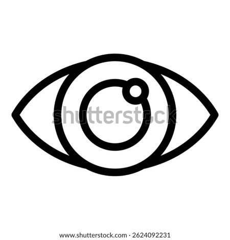 Eye overview icon outline vector. Business data. Finance stock