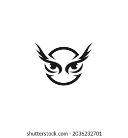 Eye Owl Head Face Logo Design Inspiration