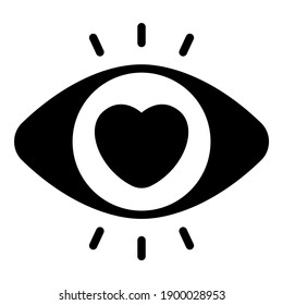 eye, passion, view black icon