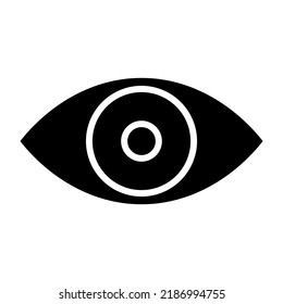 eye password vector glyph icon isolated on white background. eye password stock vector icon for web, mobile app and ui design