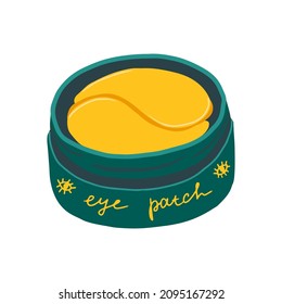 Eye patch illustration, skincare product