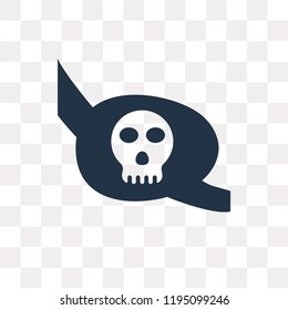Eye patch vector icon isolated on transparent background, Eye patch transparency concept can be used web and mobile