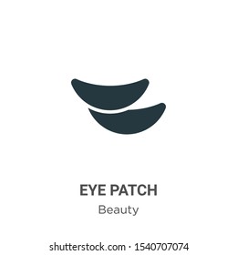 Eye patch vector icon on white background. Flat vector eye patch icon symbol sign from modern beauty collection for mobile concept and web apps design.