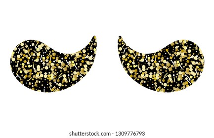 Eye patches. Isolated on white backround. Vector illustration