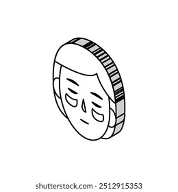 eye patches isometric icon vector. eye patches sign. isolated symbol illustration