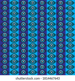 eye pattern, purple and blue color background