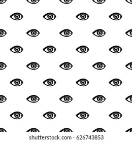 Eye pattern seamless in simple style vector illustration