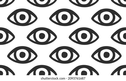Eye Pattern - Seamless Vector Background
