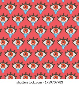 eye pattern template vector design