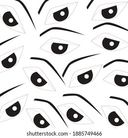 eye pattern vector graphic disign