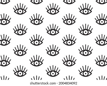 Eye pattern. Vector eye icon simple pattern.  eye design seamless pattern