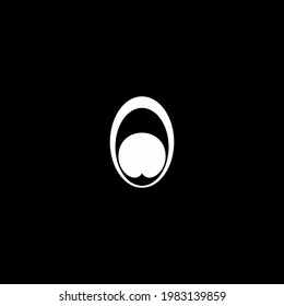 Auge von Pfauenfedern für Logo oder Design-Element. Vektorgrafik