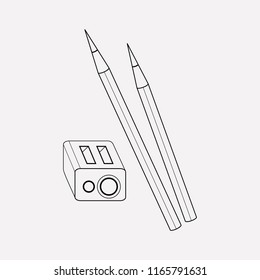 Eye pen icon line element. Vector illustration of eye pen icon line isolated on clean background for your web mobile app logo design.