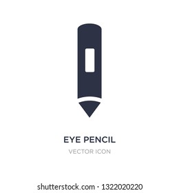 eye pencil icon on white background. Simple element illustration from Beauty concept. eye pencil sign icon symbol design.