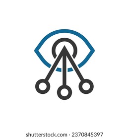  diseños de logotipo minimalista de péndulo ocular