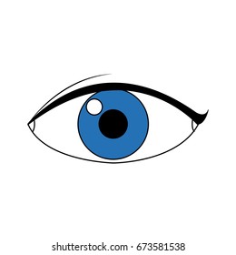 eye people cartoon watch optic icon