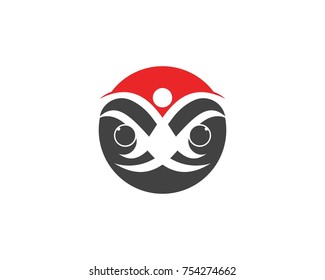 Eye people logo design abstract