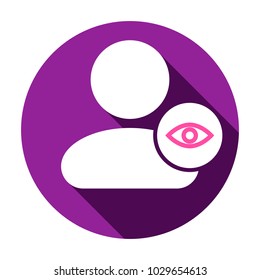 Eye people user view icon. Vector illustration
