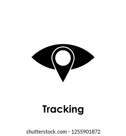 eye, pin, tracking icon. One of business collection icons for websites, web design, mobile app