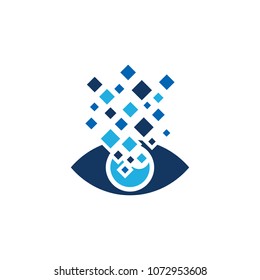 Eye Pixel logo Icon Design
