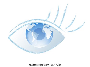 eye planet world concept globe and eye eye planet americas medicine europe world people america abstract technology human ball earth africa space ecosystem eyes modern ocean business blue satellite se