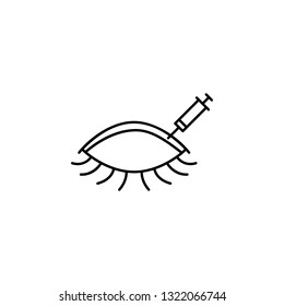 eye, plastic surgery icon. Element of plastic surgery for mobile concept and web apps icon. Thin line icon for website design and development, app development