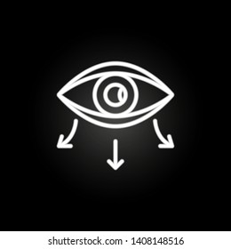 eye, plastic surgery neon icon. Elements of plastic surgery set. Simple icon for websites, web design, mobile app, info graphics