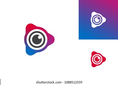 Eye Play Logo Template Design Vector, Emblem, Design Concept, Creative Symbol, Icon