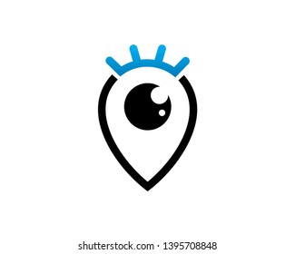 Eye Point Logo Template, Icon, Symbol
