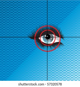 Eye print biometrics